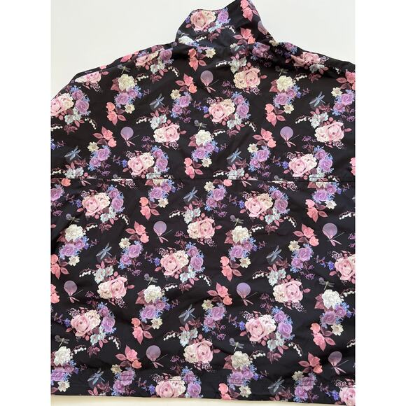 Puma Women's Tabitha Simmons Black Floral Print Reversible Jacket Size L NWT - Picture 15 of 16